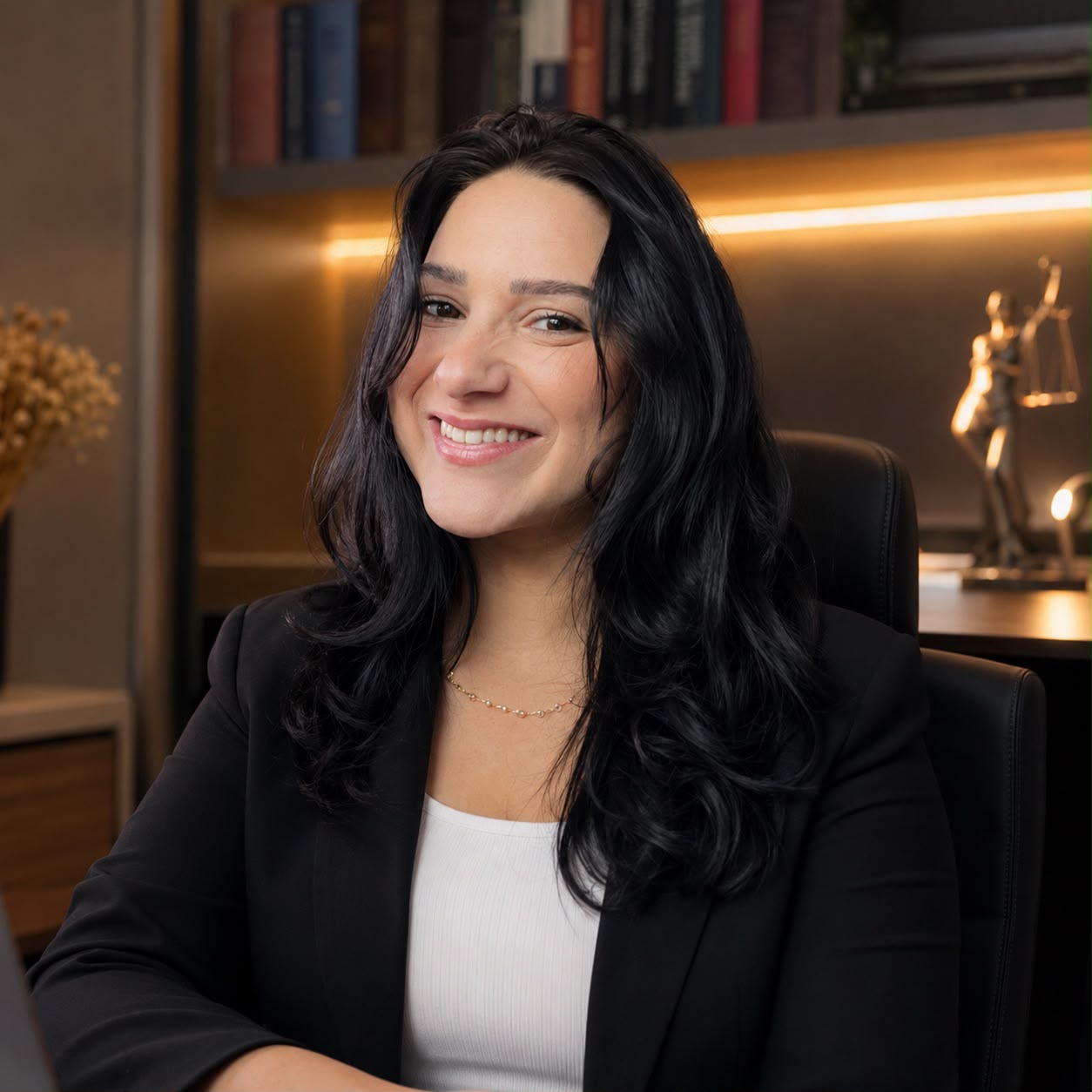 Caroline Mak, advogada, em seu escritório
